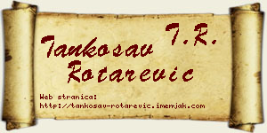 Tankosav Rotarević vizit kartica